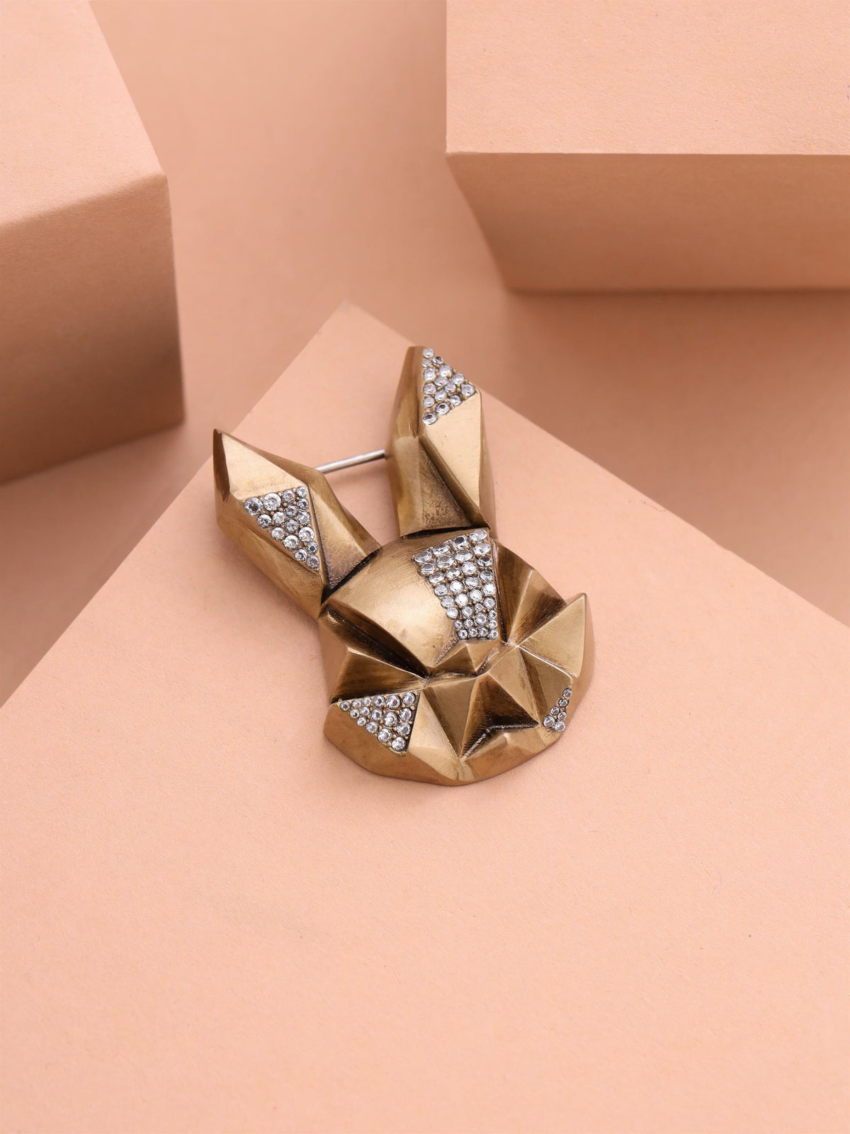 Faceted Hare Brooch