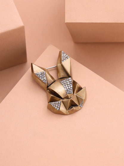 Faceted Hare Brooch