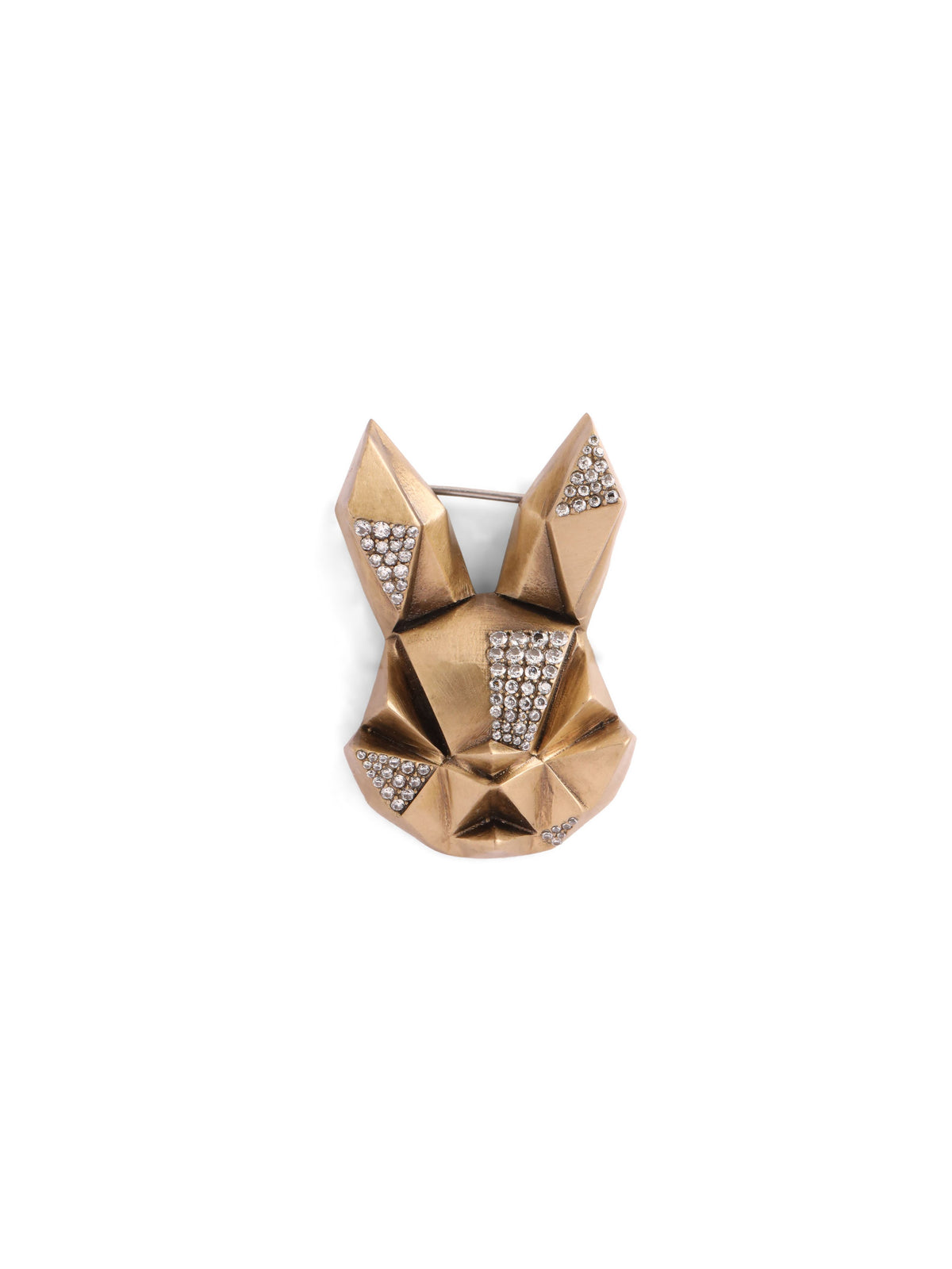 Faceted Hare Brooch
