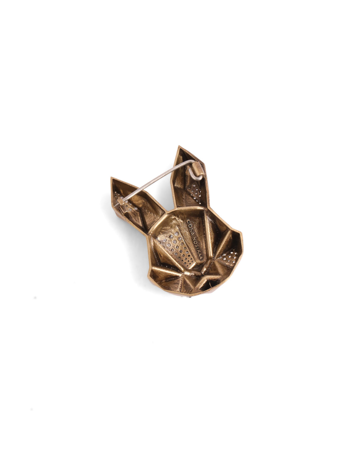 Faceted Hare Brooch