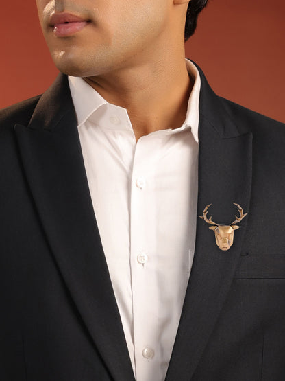 Faceted Stag Brooch