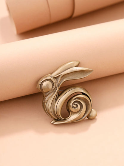 Hopping Bunny Brooch