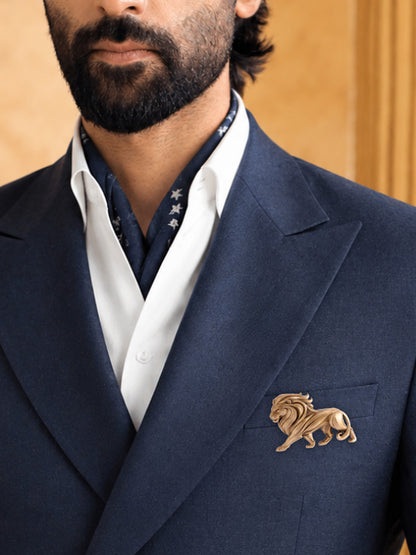 The Regal Stride Lion Brooch