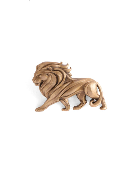 The Regal Stride Lion Brooch