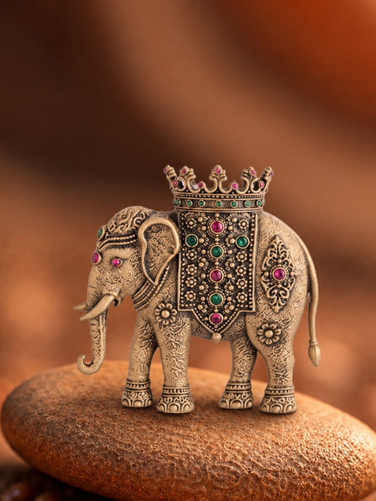 The Royal Crown Elephant Brooch