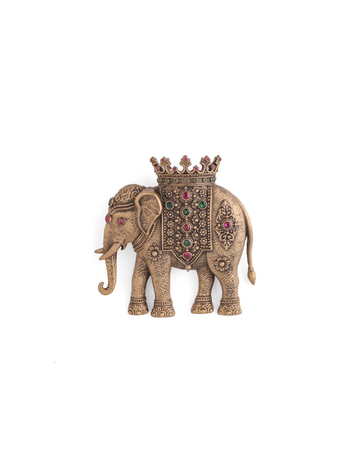 The Royal Crown Elephant Brooch