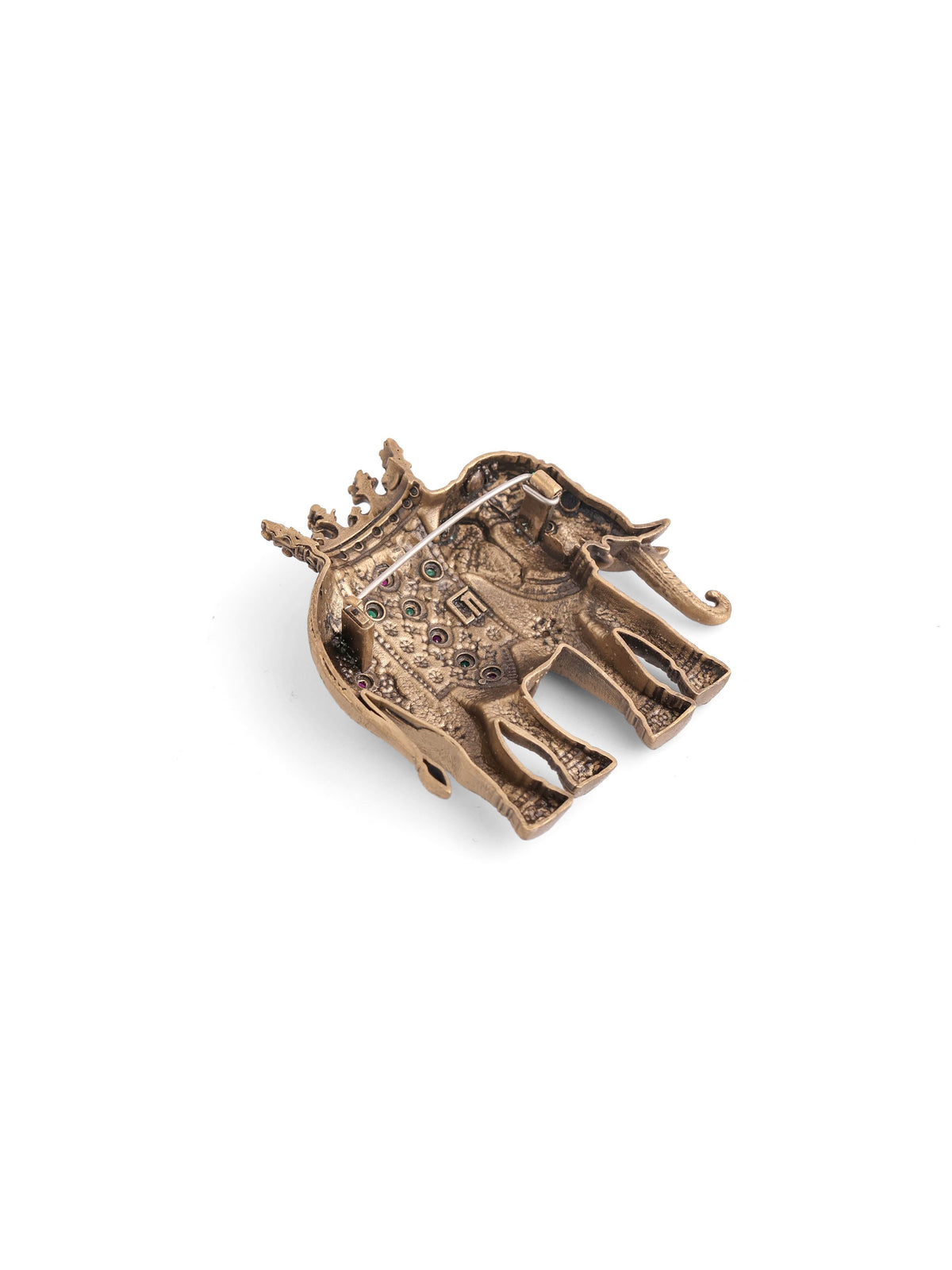 The Royal Crown Elephant Brooch