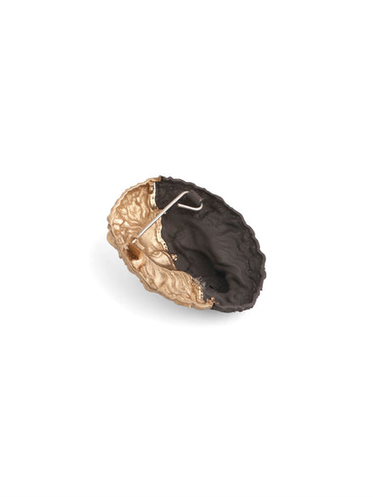 The Dual-Tone Lion Majesty Brooch