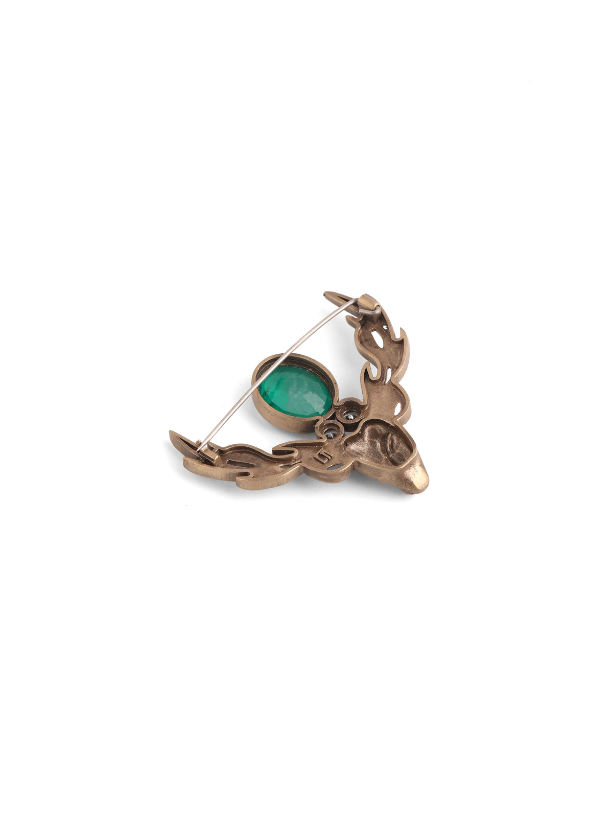 The Emerald Stag Brooch