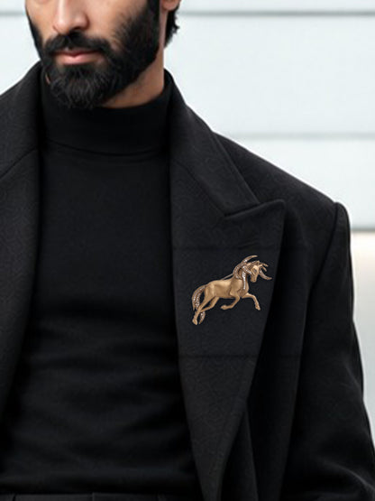 The Crystal Galloping Horse Brooch
