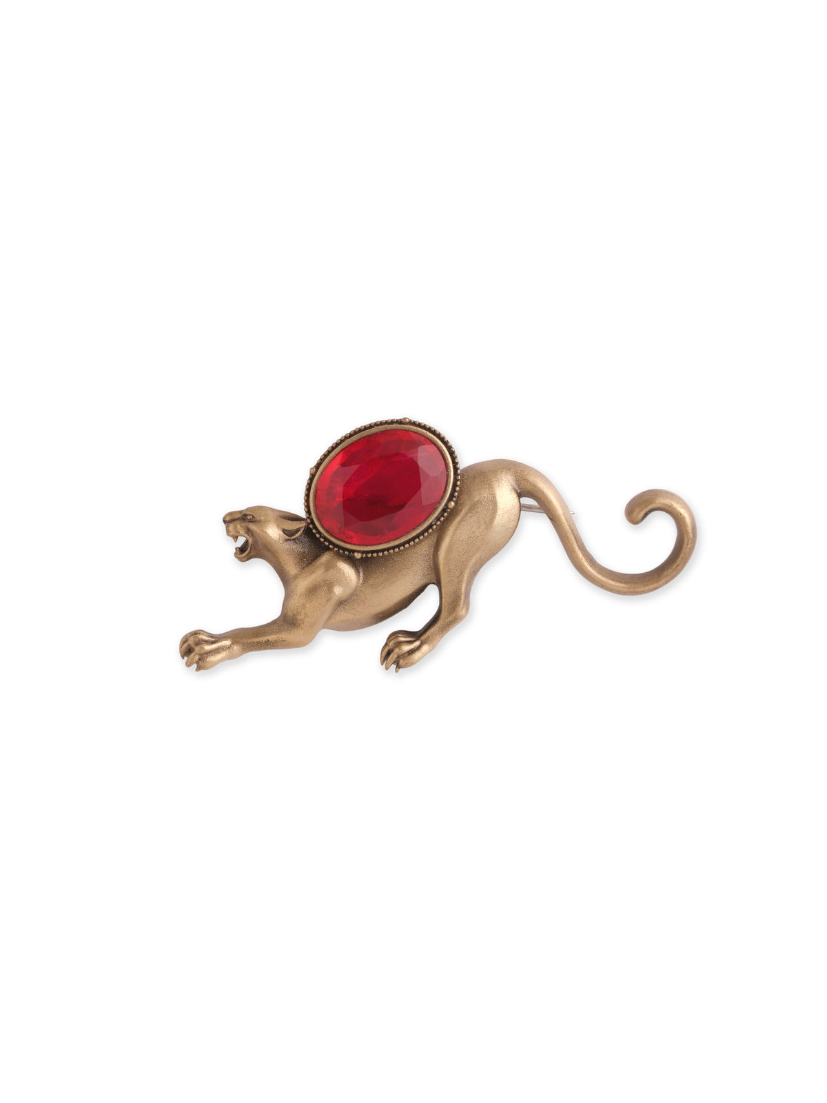 The Ruby Leaping Panther Brooch
