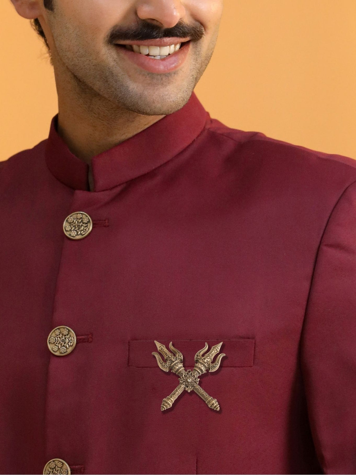 Shakti Trishul Brooch