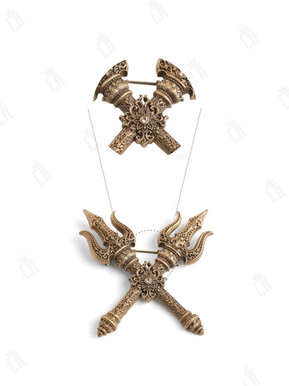 Shakti Trishul Brooch