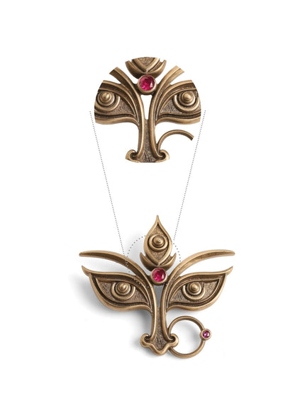 Trinetraa Brooch