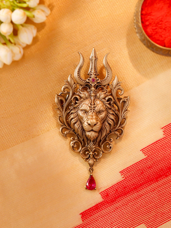 Maheshwari Trishul Brooch