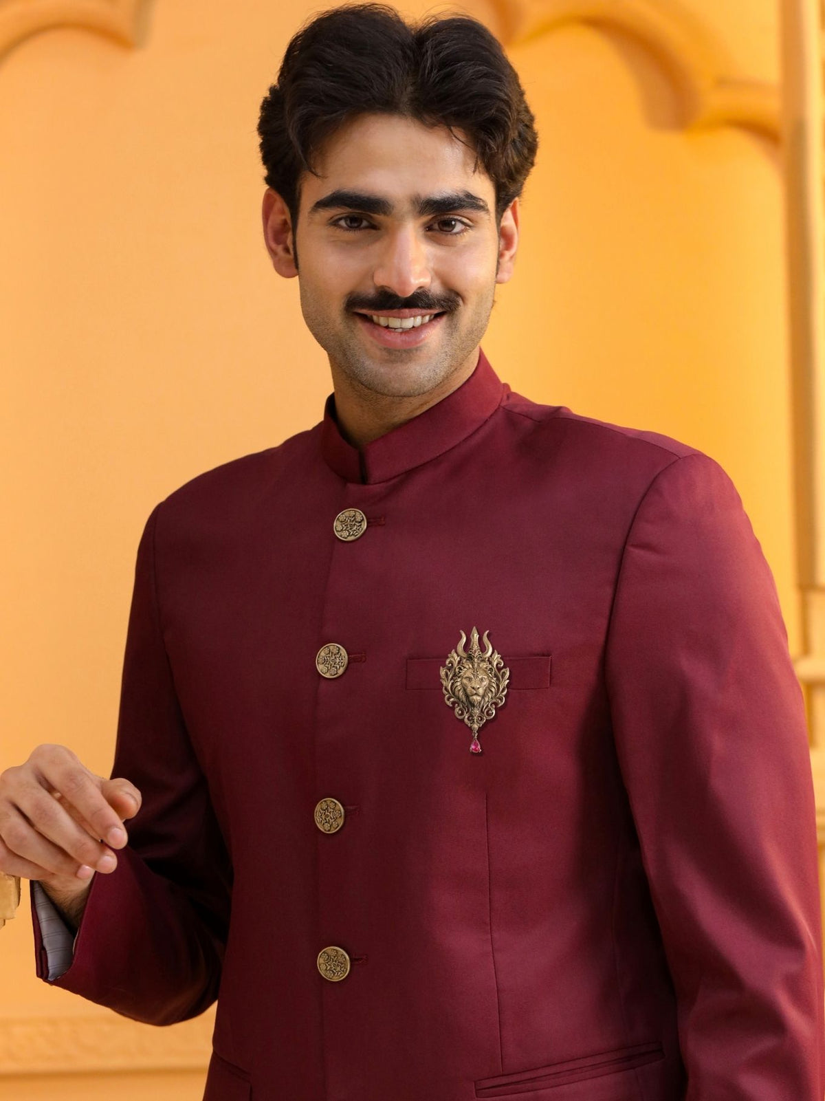 Maheshwari Trishul Brooch