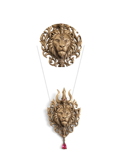 Maheshwari Trishul Brooch