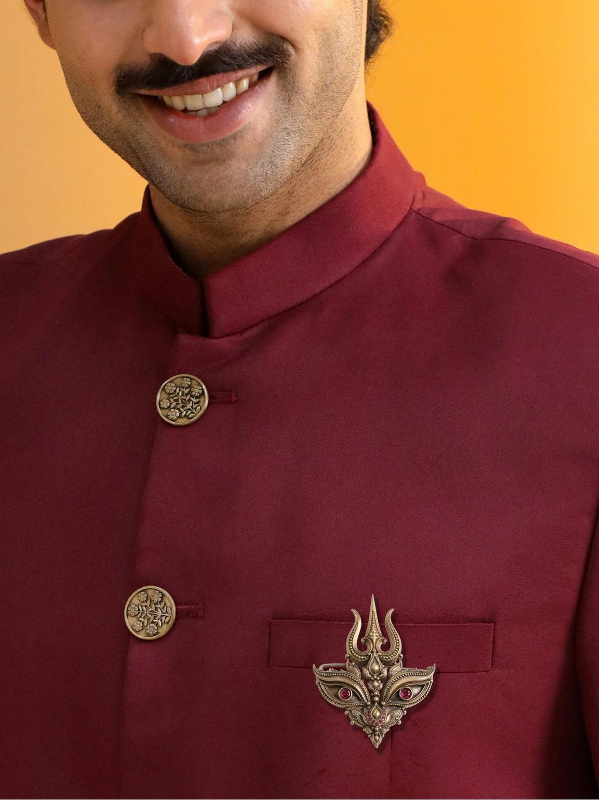 Raudramukhi Brooch