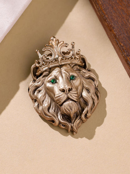 The Regal Tiger Duo-Tone Brooch