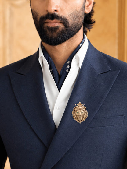 The Regal Tiger Duo-Tone Brooch