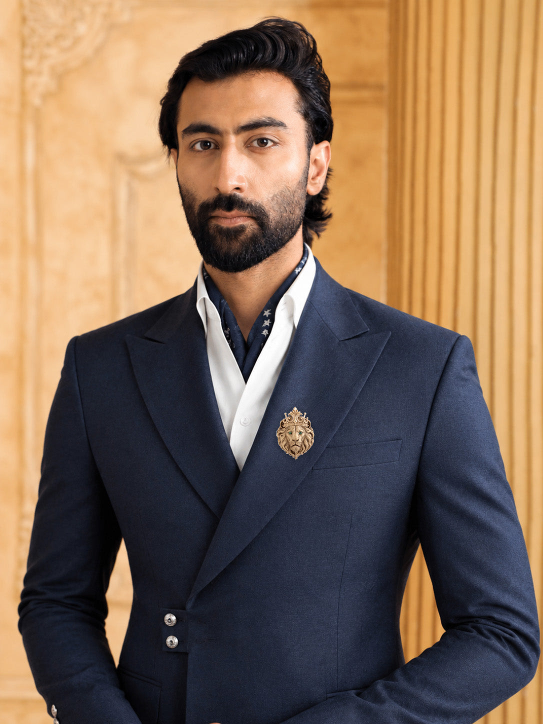 The Regal Tiger Duo-Tone Brooch