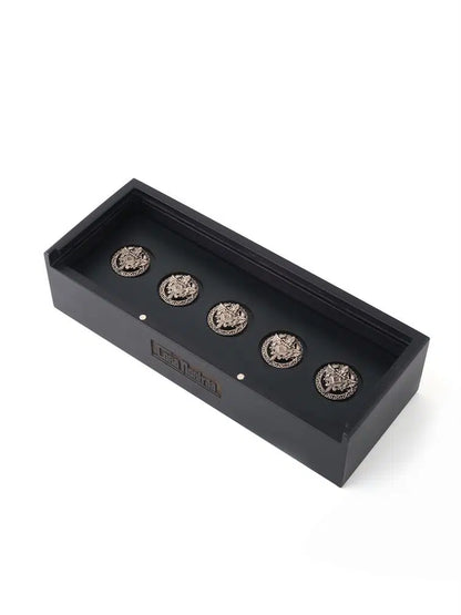 The Knight Lion Shield Buttons