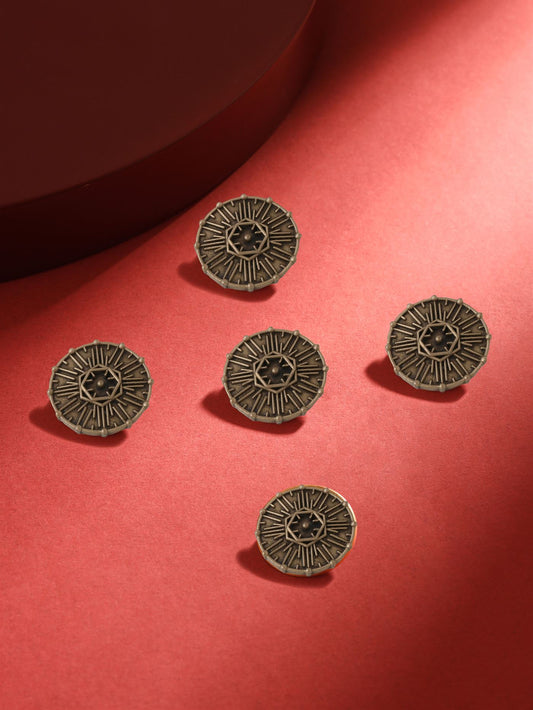 VIntage Hexagon Button