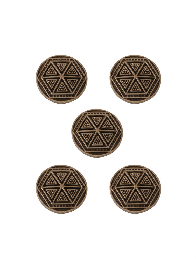 Double Hexagon Button