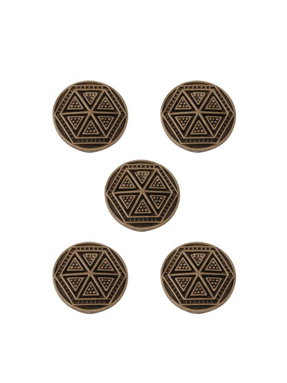 Double Hexagon Button