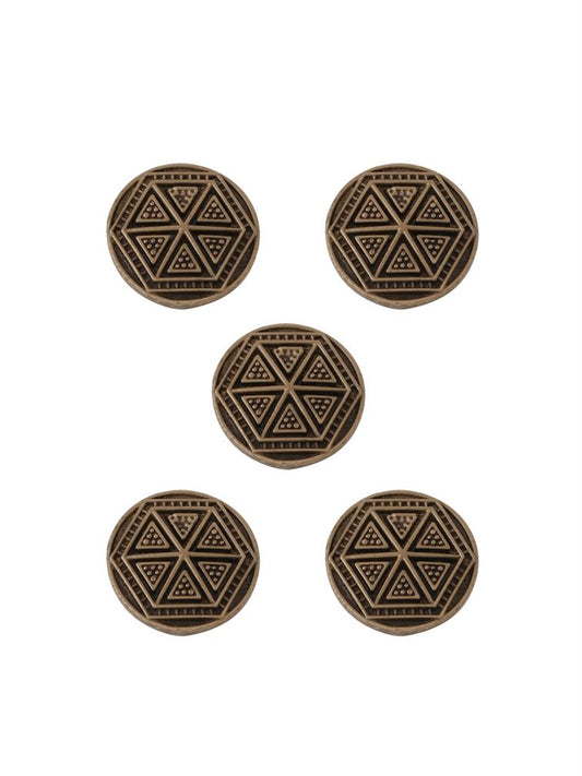 Double Hexagon Button