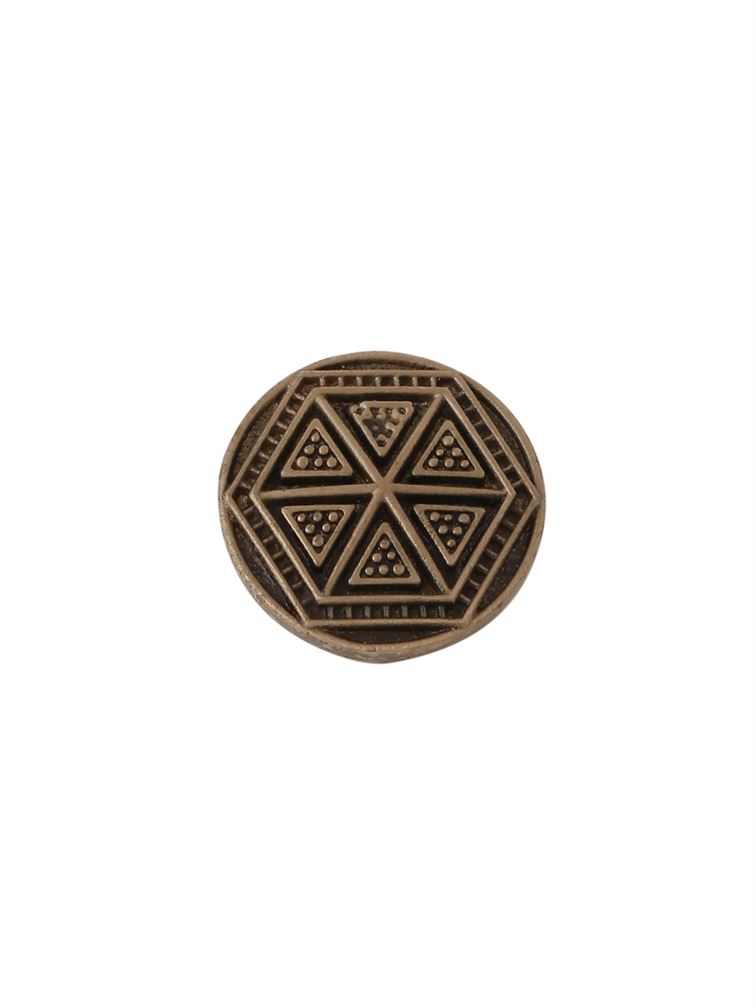 Double Hexagon Button