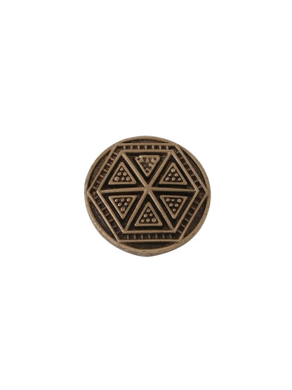 Double Hexagon Button