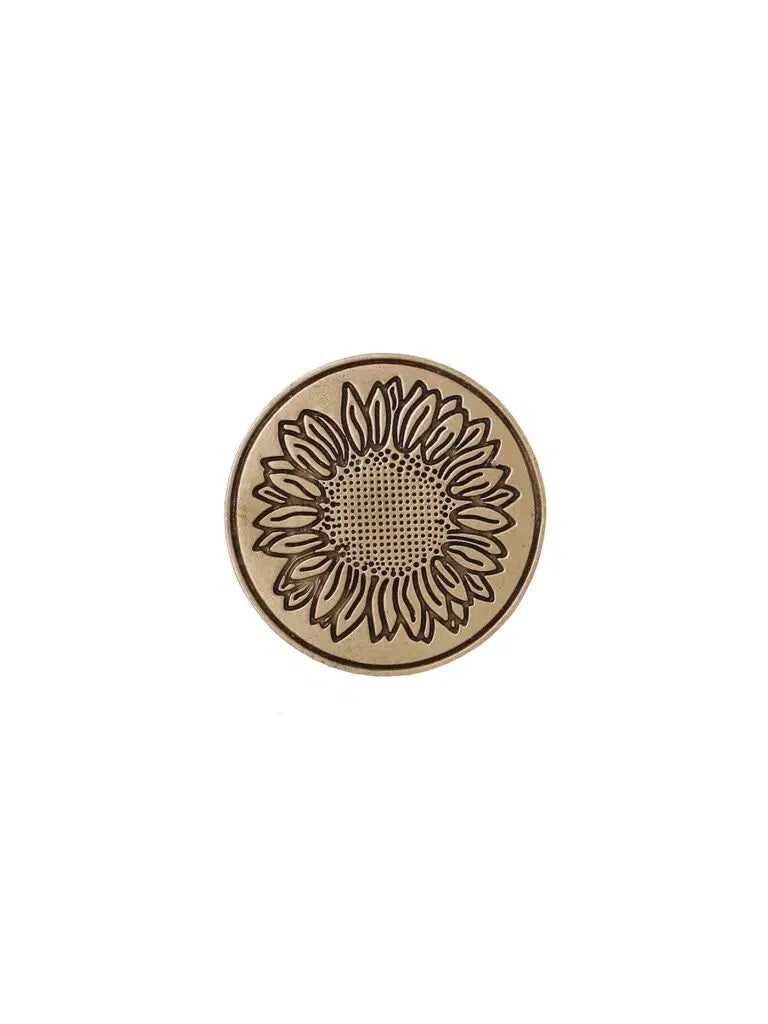 Sunflower Glitter Buttons