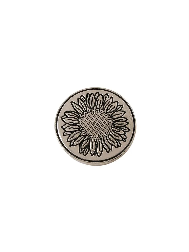 Sunflower Glitter Buttons