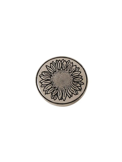 Sunflower Glitter Buttons