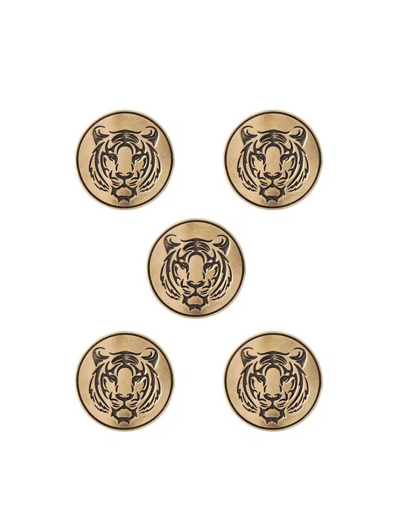 Fiery Tiger Buttons