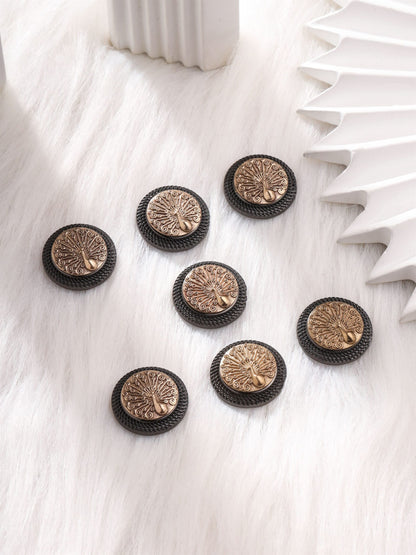 Peacock Penchant Buttons