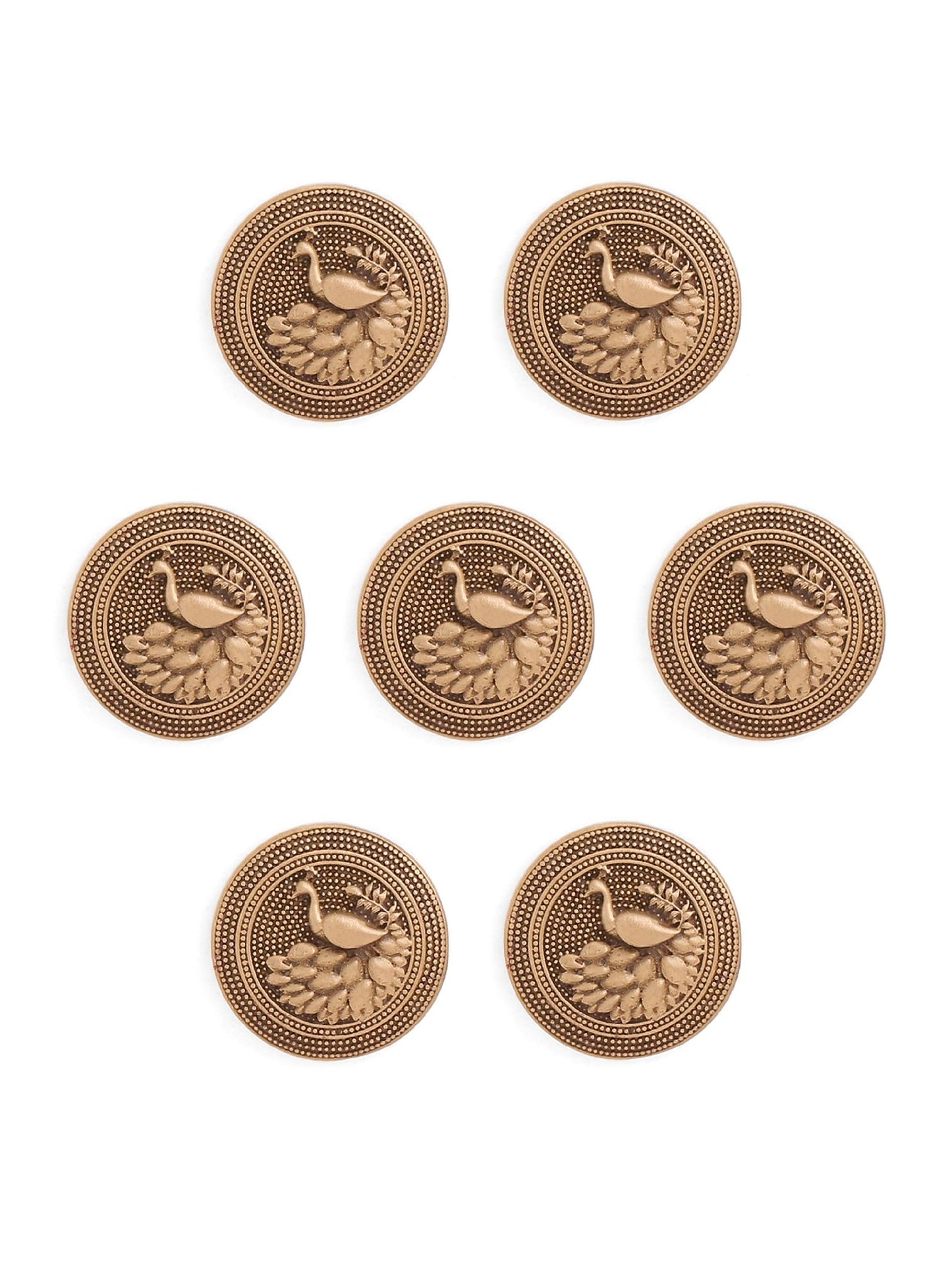 Minimalist Peacock Button