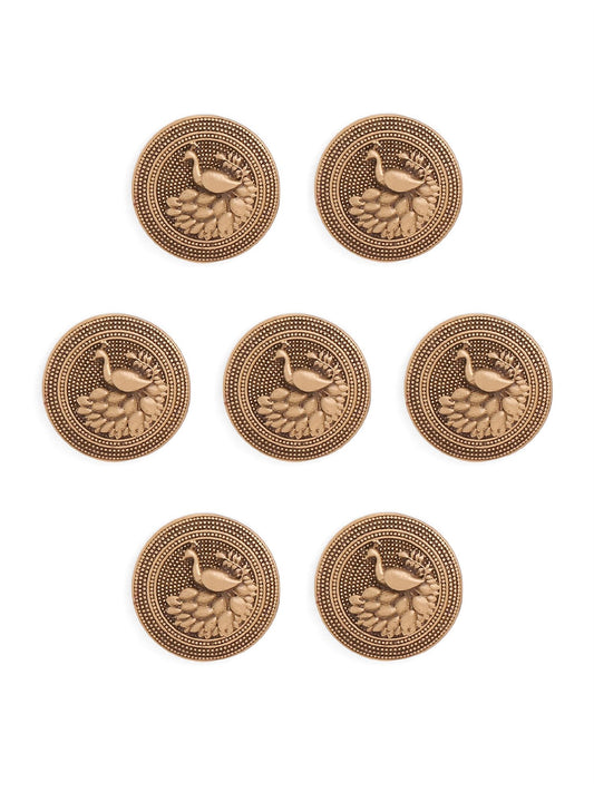 Minimalist Peacock Button
