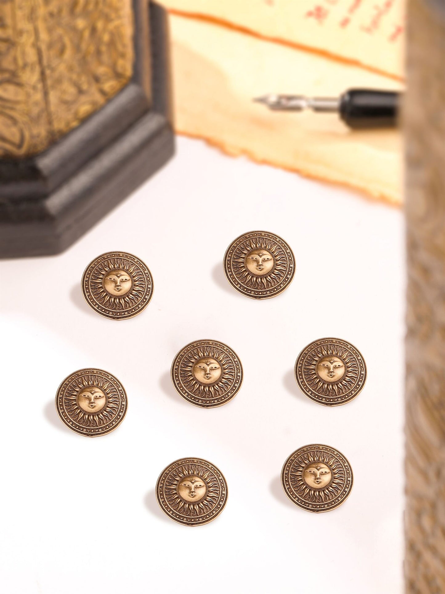 Radiant Sun Button