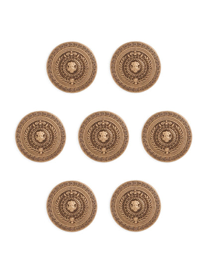 Lion Motif Button