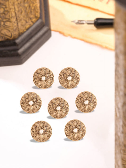 Floral Shimmer Button