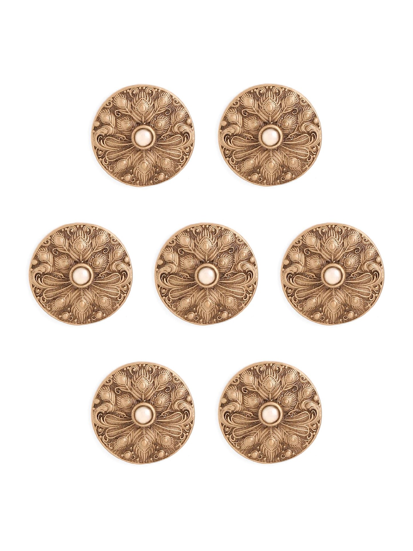 Floral Shimmer Button