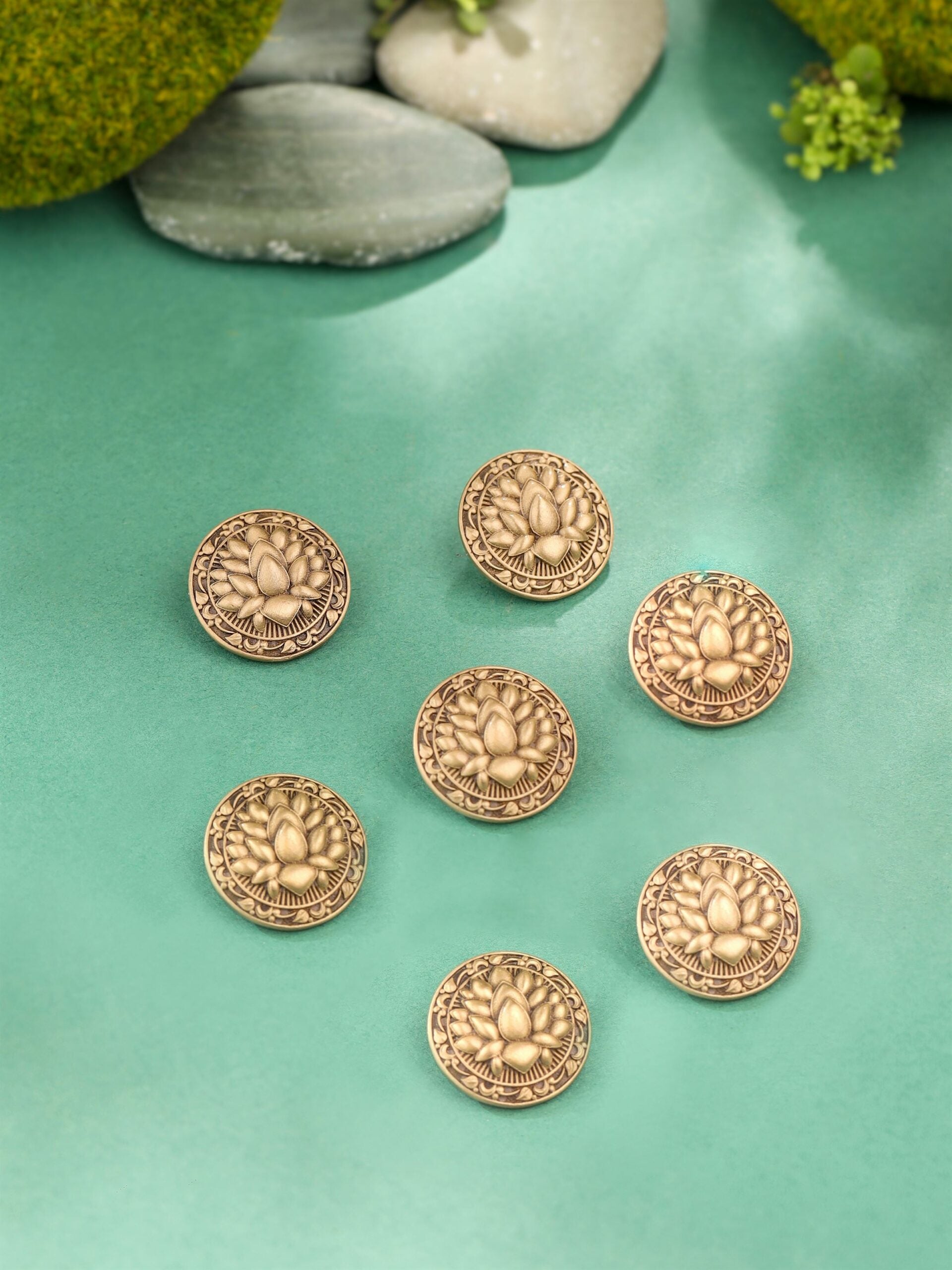 Lotus Bead Button