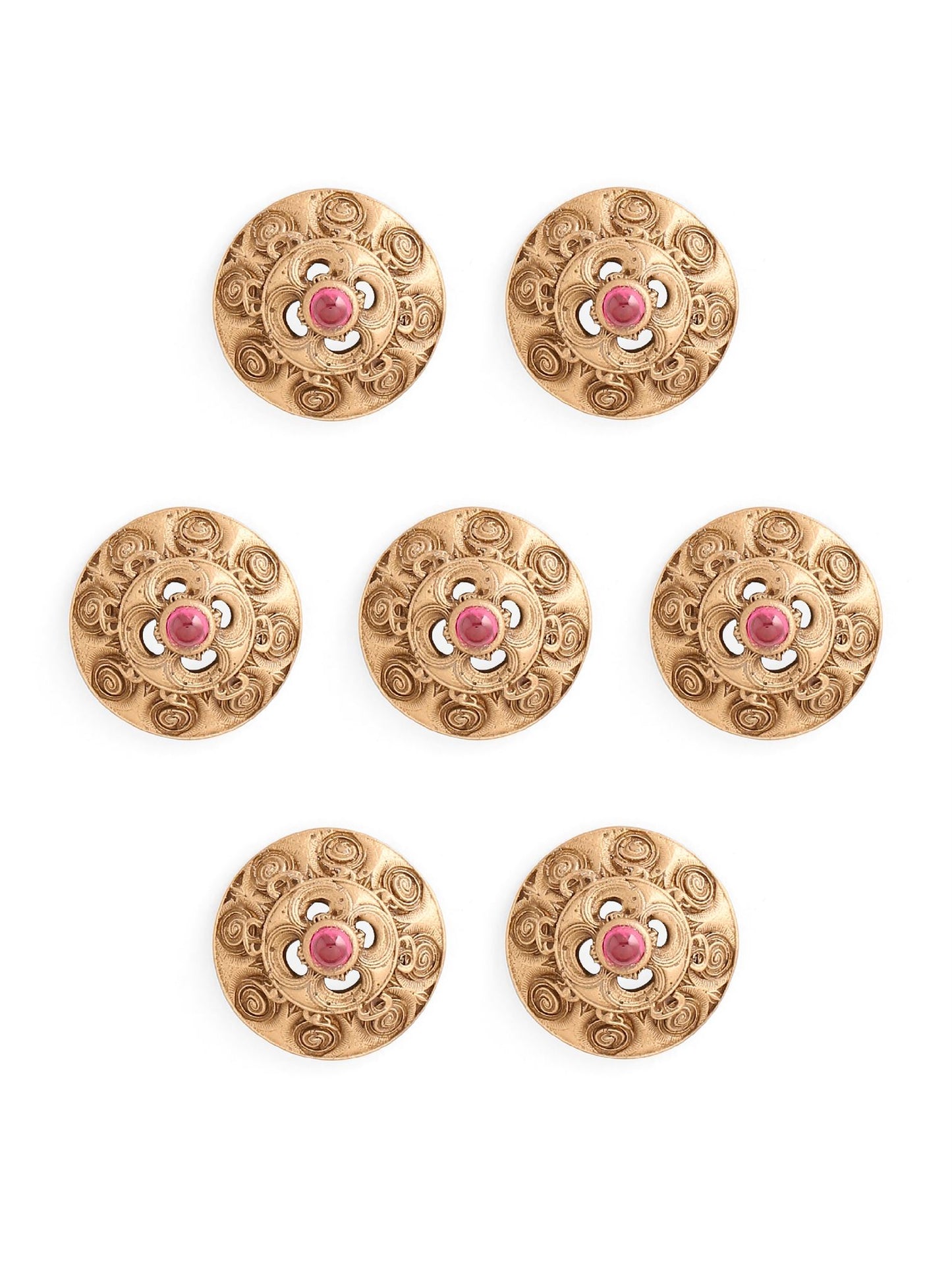 Gold &amp; Rouge Button