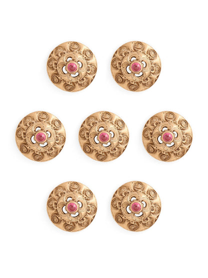 Gold &amp; Rouge Button