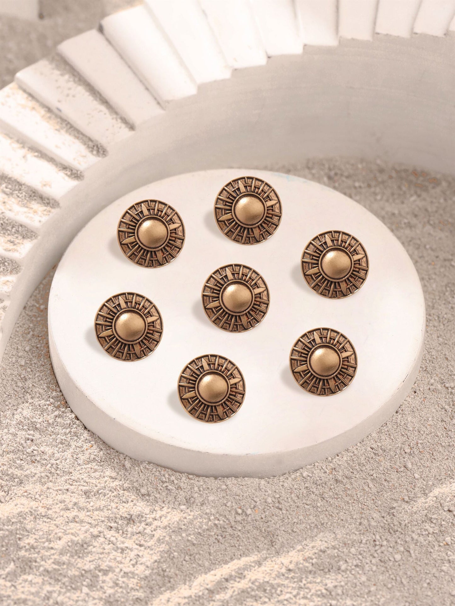 Radiant Sunburst Button