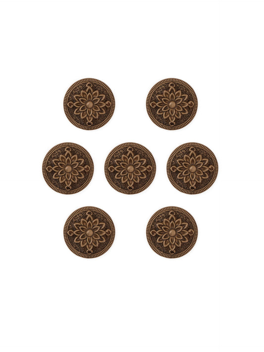 Lotus Crest Button