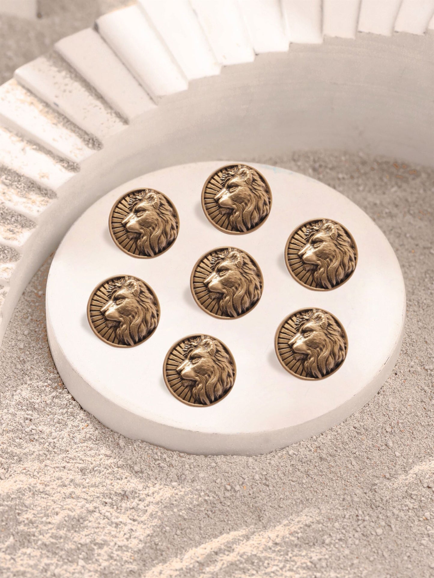 Regal Lion Button