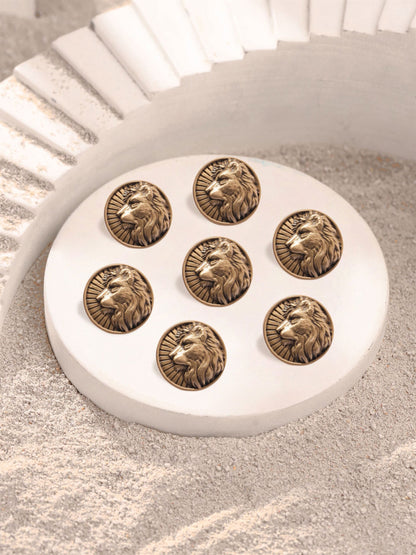 Regal Lion Button
